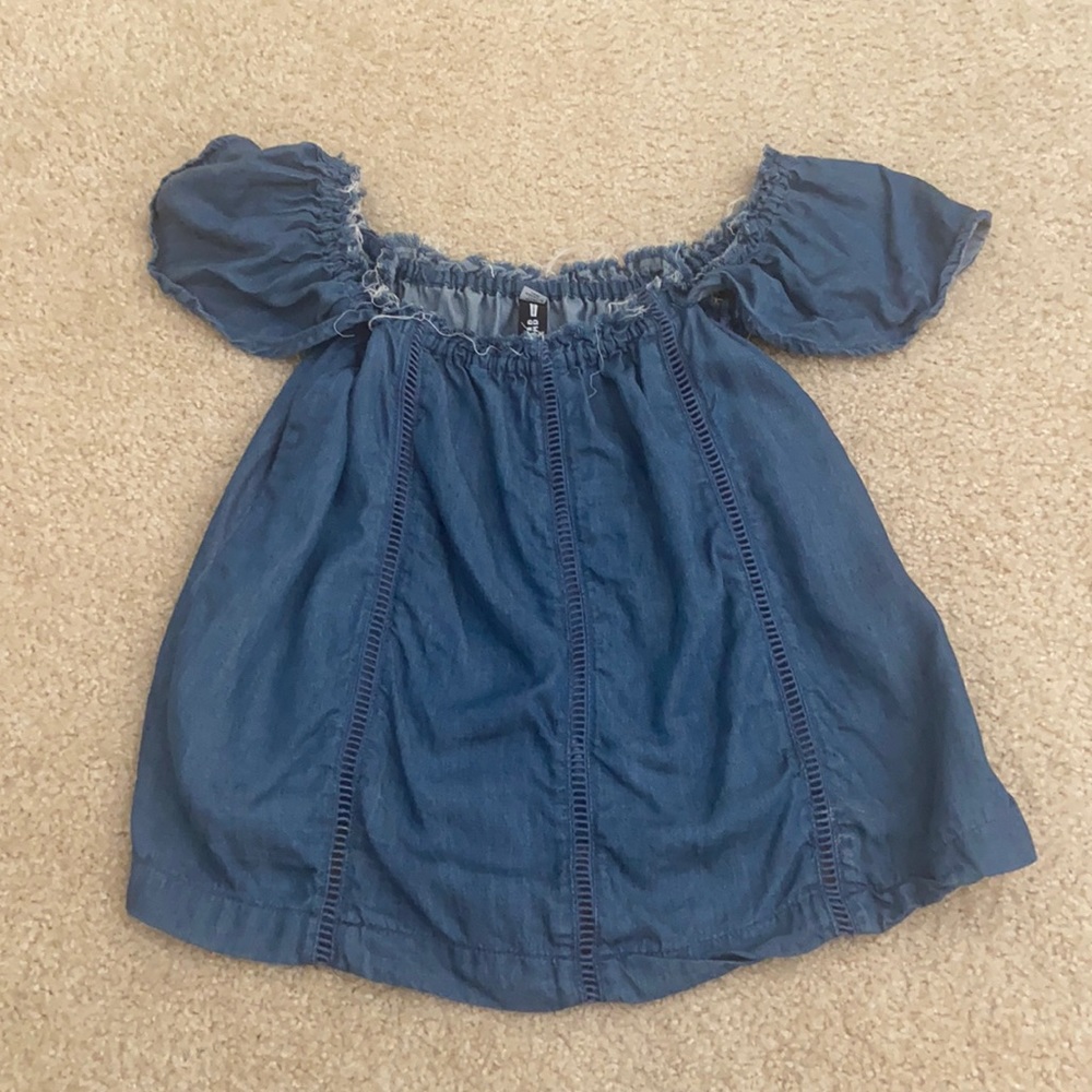 Denim design lab off shoulder top